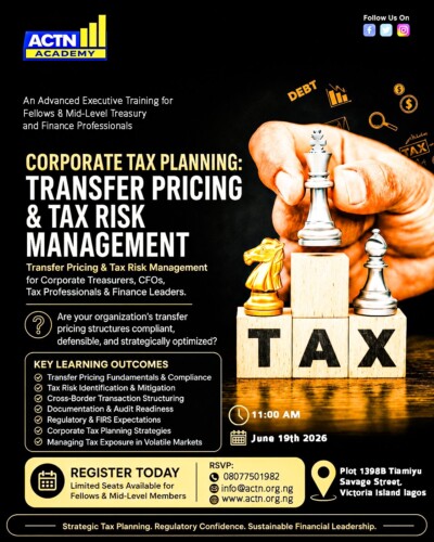 Corporate Tax Planning Training Flyer
